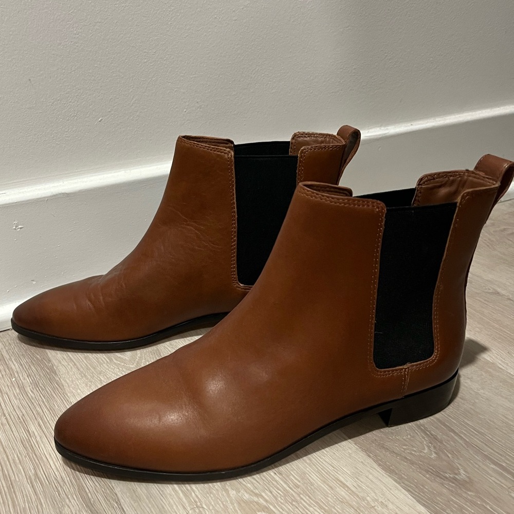 J.Crew Leather Chelsea Boots size 8
